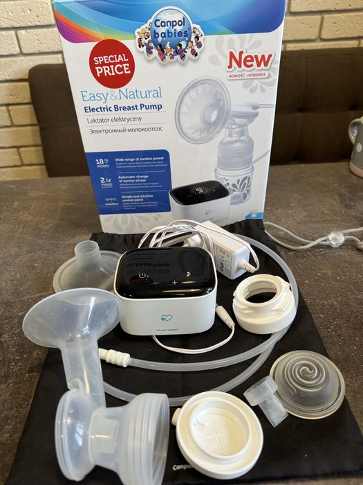 Електричний молоковідсмоктувач Canpol babies Easy&Natural (12/207)