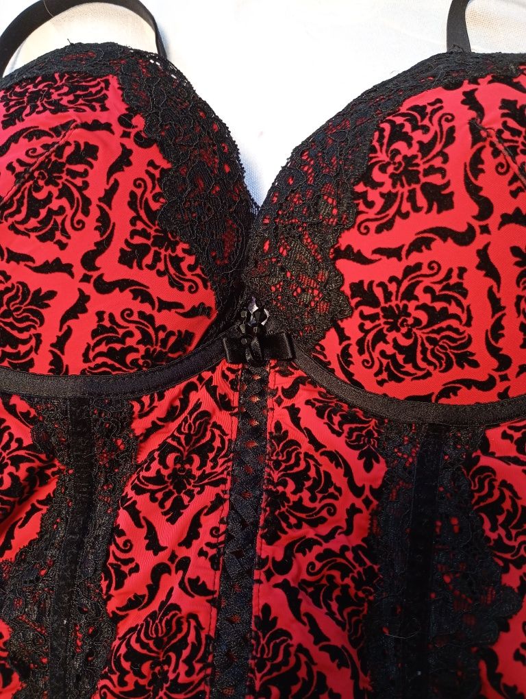 Super sexowny gorset do pończoch w rozmiarze M/L