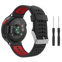 Pasek Smooth do Garmin Forerunner 220 / 230 / 235 / 630 / 735 Black/re