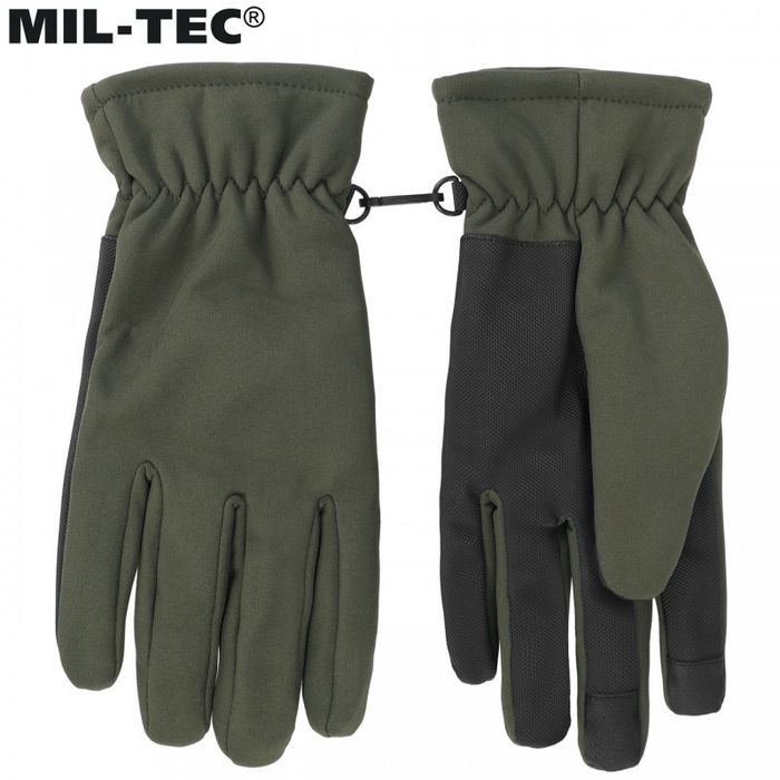 Рукавиці тактичні MIL-TEC утеплені SOFTSHELL THINSULATE