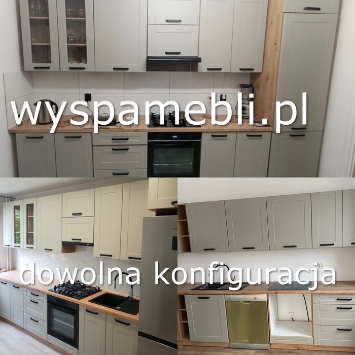 NOWA kuchnia MDF frezowane fronty dowolny wymiar meble kuchenne