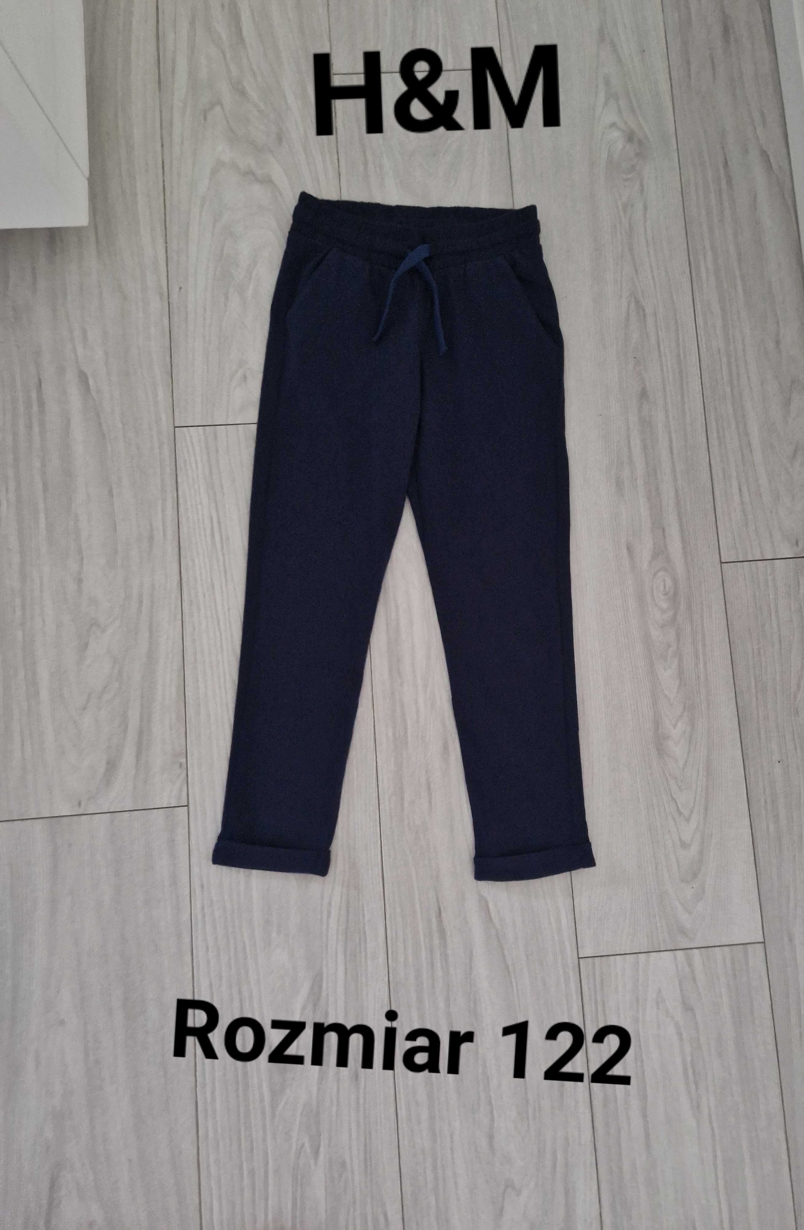 Spodnie chłopięce granatowe 122 H&M