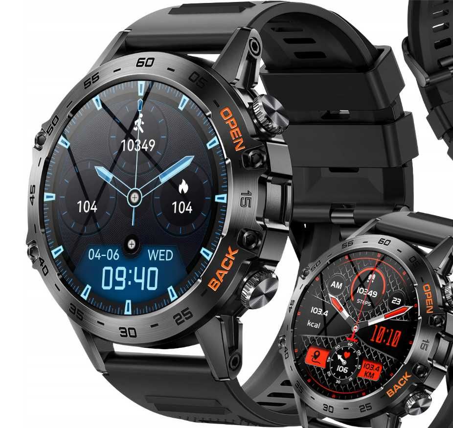 Zegarek smartwatch męski 360x360 ROZMOWY MENU PL