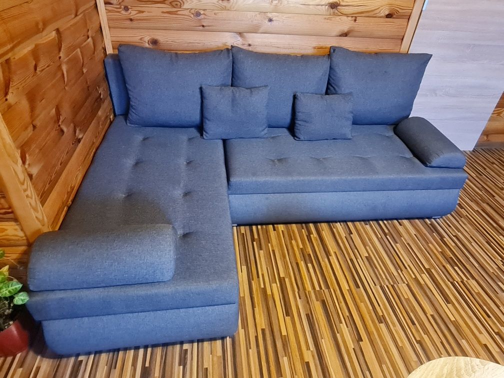 Śliczny jak nowy naroznik prawo lewo stronny funkcja spania łózko sofa