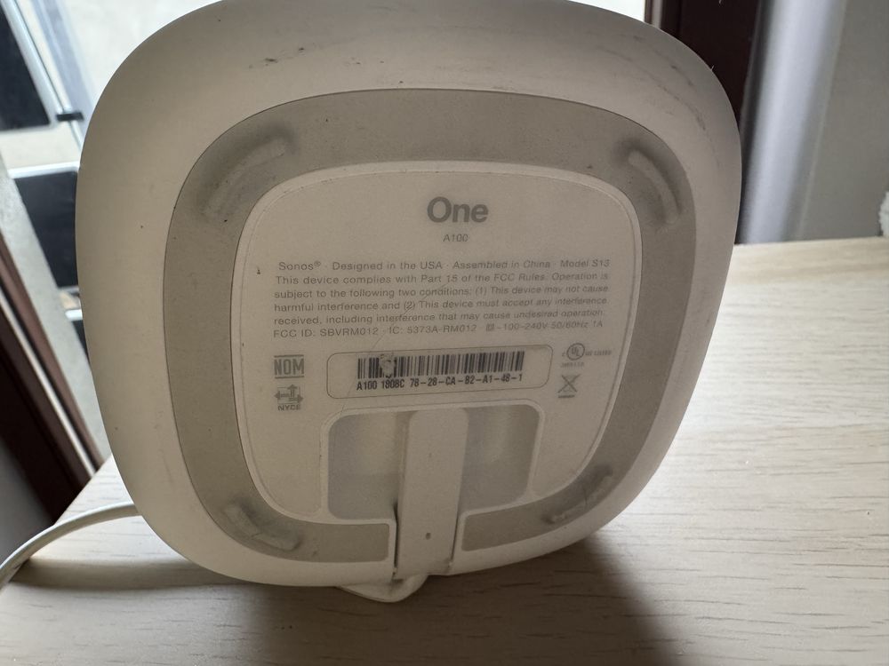 Sonos One A100 WiFi smart speaker