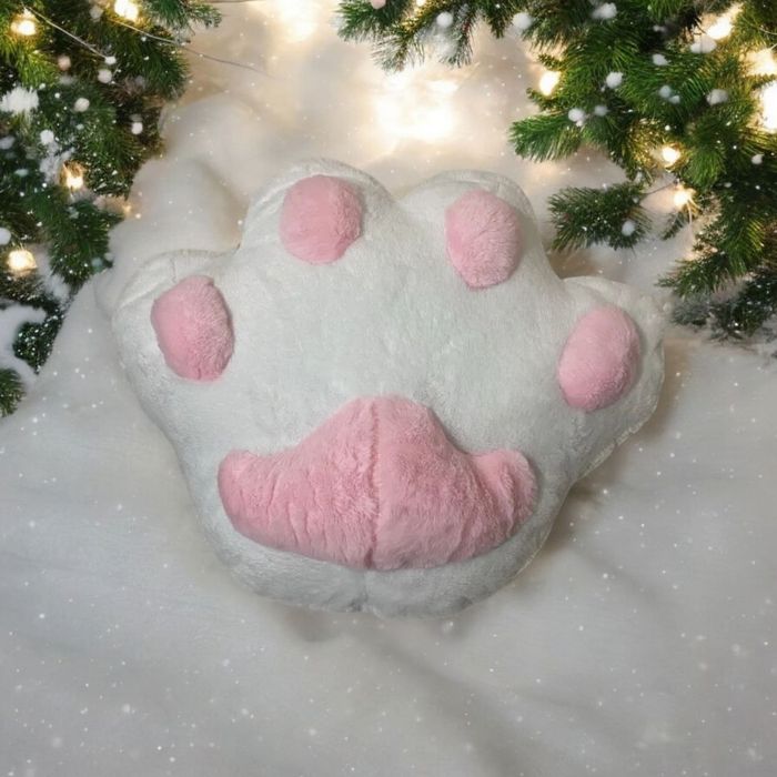 Тапа лапка 45 см подушка лапка фіолетова, рожева, сіра, біла таба лапк