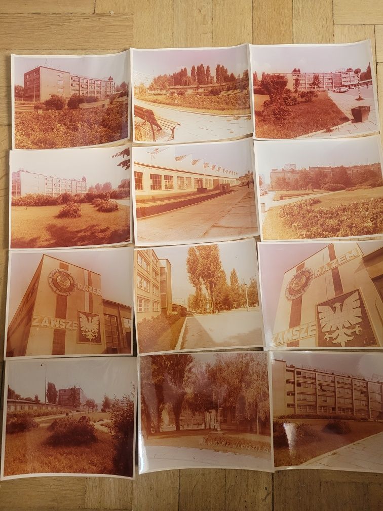 12 fotosów 20/17 cm Wytwórnia Sprzętu Komunikacyjnego Kraków -lata 70.