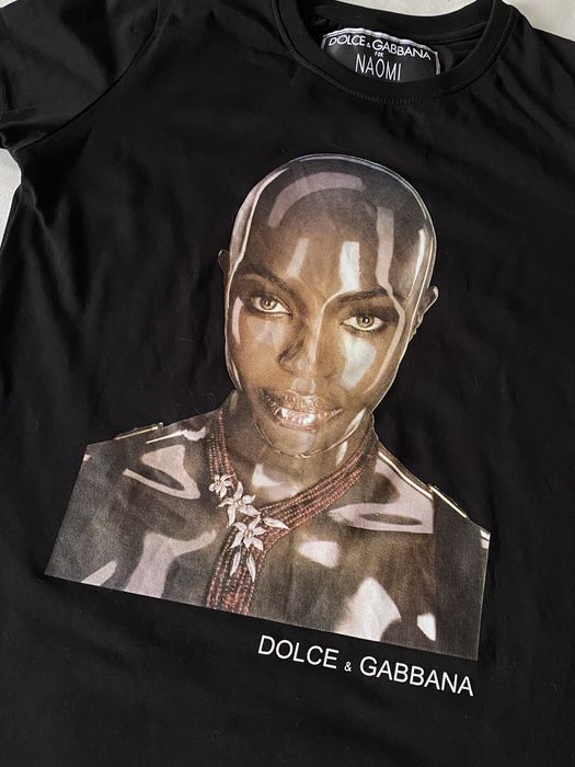 Dolce & Gabbana For Naomi Campbell Y2K T Shirt футболка дольче наоми