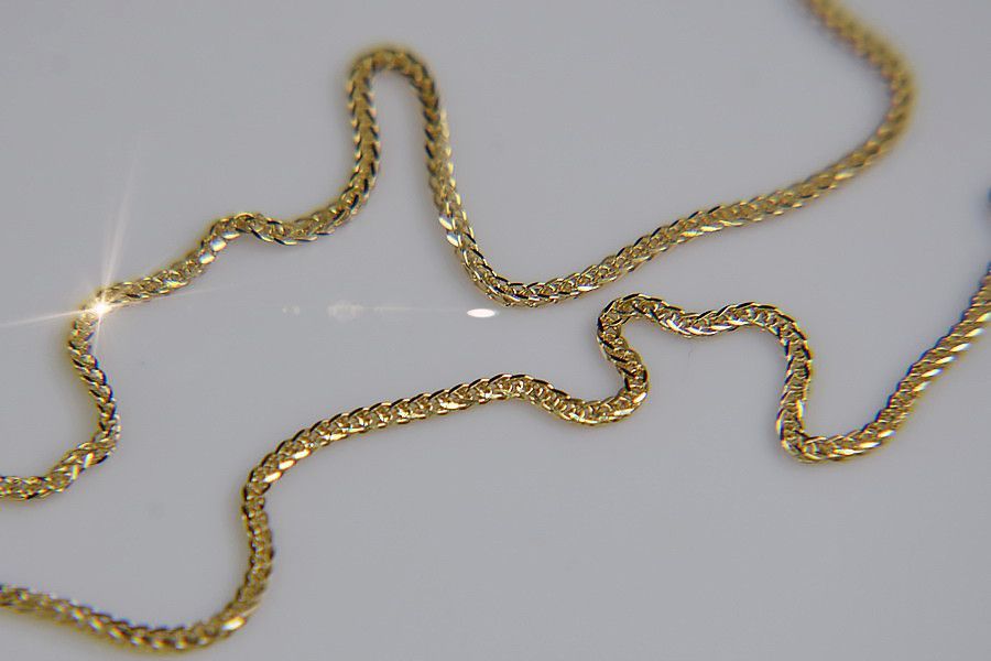 Złoty łańcuszek 14k żółte złoto Lisi ogon cc036y 55cm 2,25 mm Gdańsk