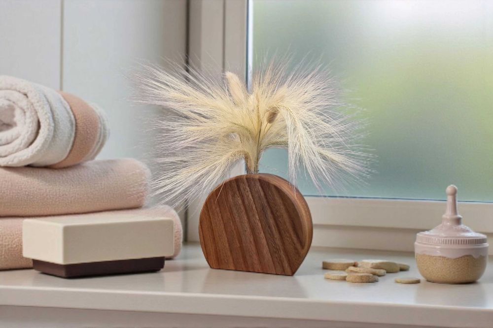 Wazonik drewniany glediczja 13x11 cm – dekoracja, prezent