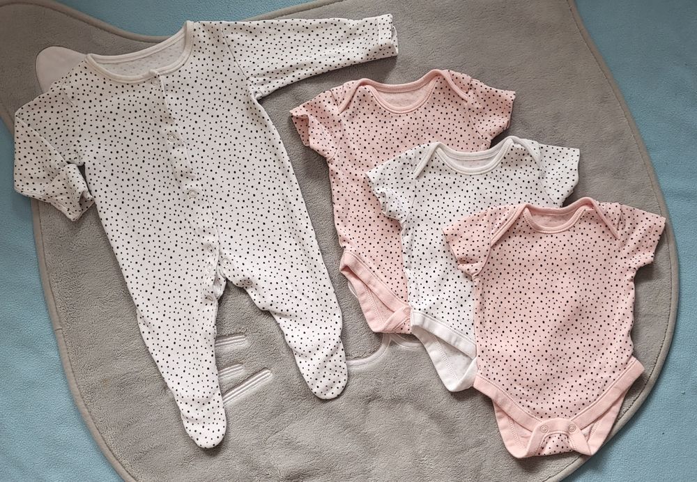 62 zestaw pajac i body komplet pajacyk george śpiochy bodziaki