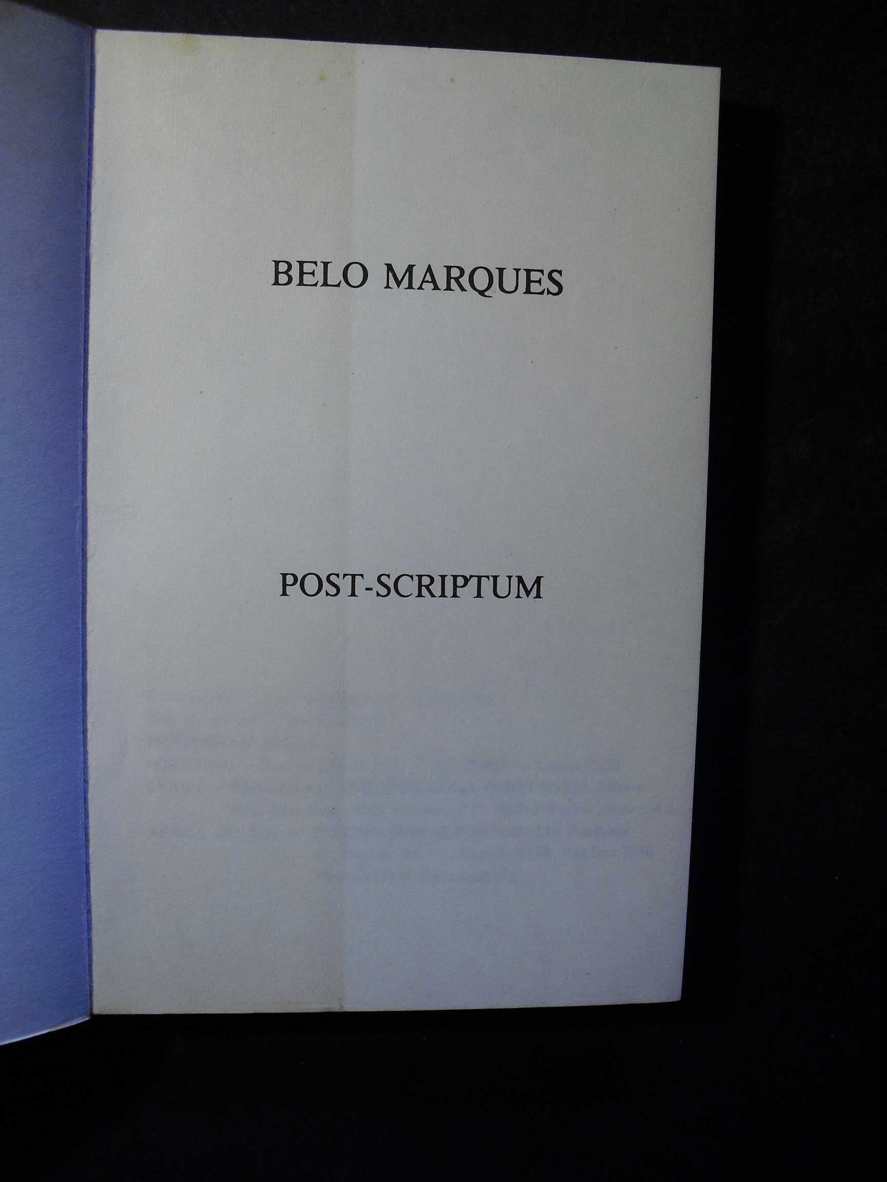 BELO MARQUES-POST-SCRIPTUM