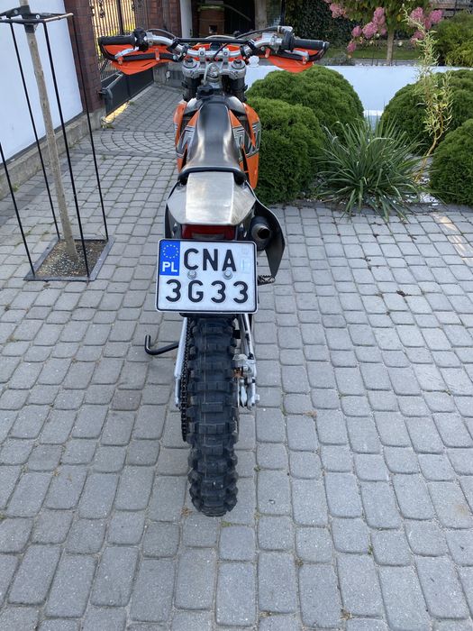 ktm exc 125 zarejestrowany