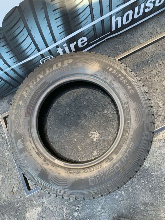 Шини 185 R14C пара Dunlop літо 7мм 2022р 185 14C