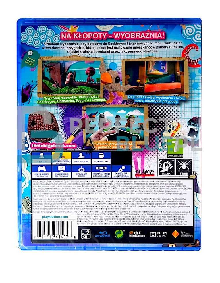 LittleBigPlanet 3 / Gra PS4 / DubbingPL / Sklep z grami / Metro Służew