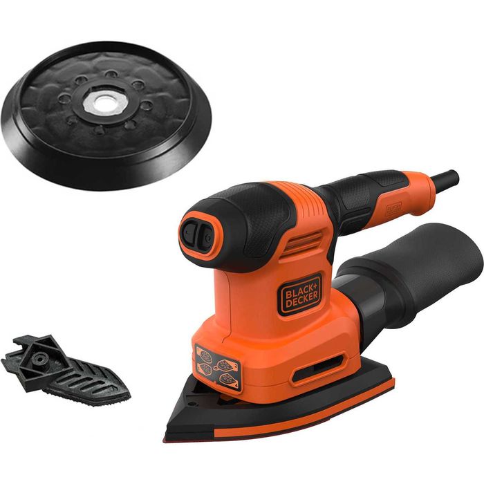 Szlifierka Wielofunkcyjna Mimośrodowa Delta Black&Decker 200W