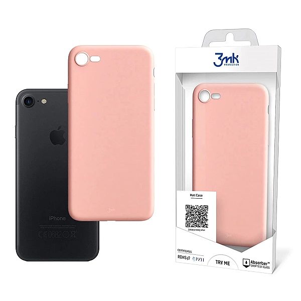 Etui 3mk Matt Case na iPhone 7 / 8 / SE 2020 / SE 2022 - różowe