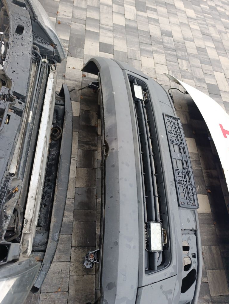 Kompletny przód VW t5 lift maska zderzak lampy pas przedni