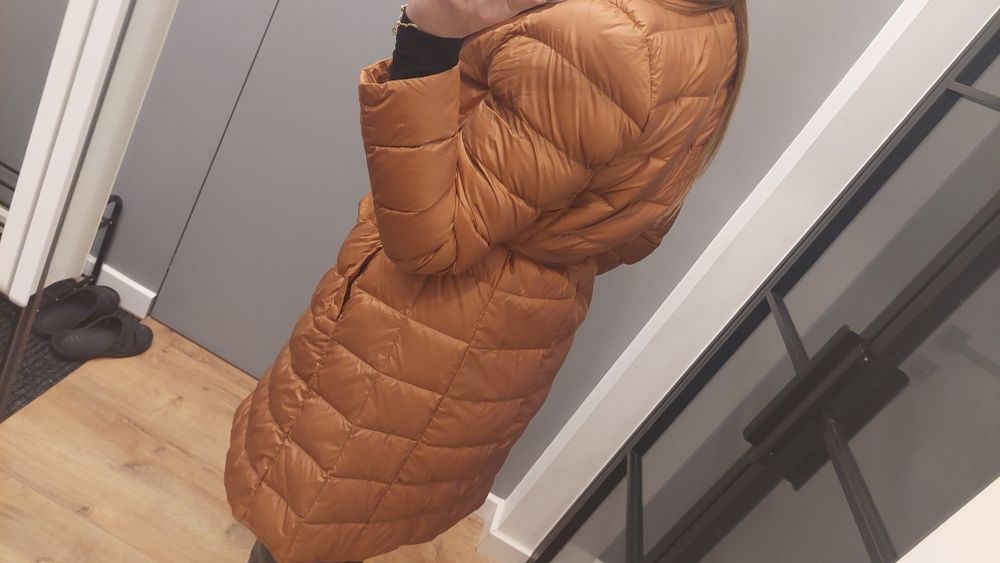 Płaszczyk damski jesienny przejściowy puchowy