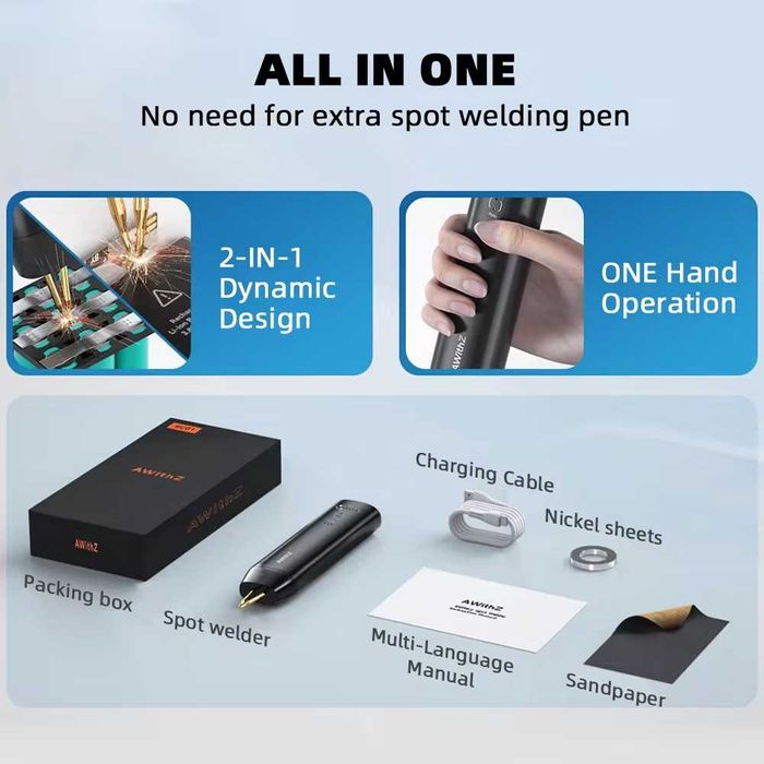 Zgrzewarka punktowa do baterii 18650 AWithZ H1