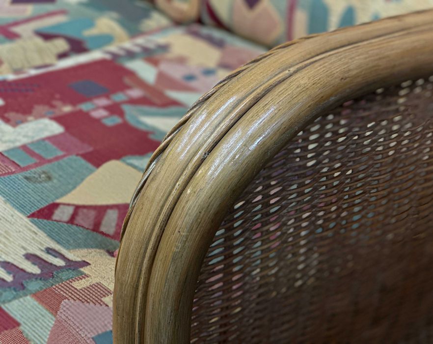 Плетений диван-трійка/трьохмісний садовий диван/садові меблі/крісла