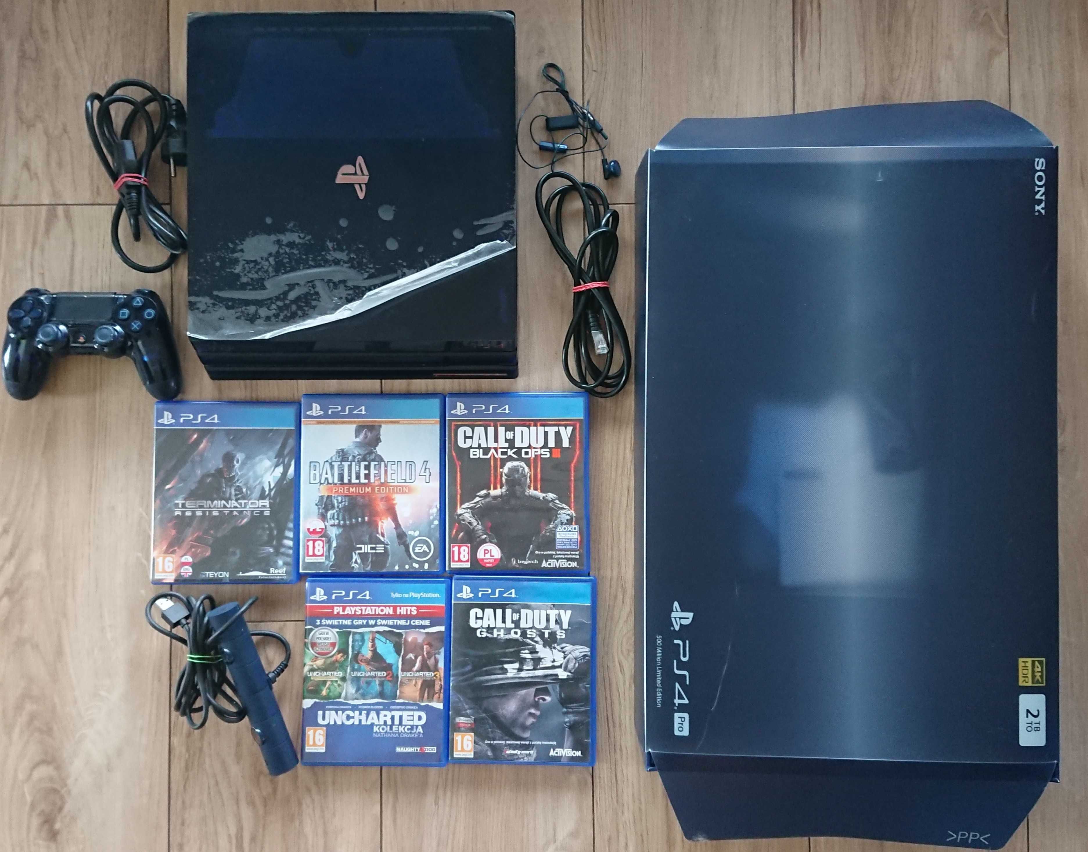 Sony Playstation 4 Pro 500 Million limited Edition 2TB + 5 gier