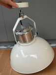 Lampa loft biała z żarówką