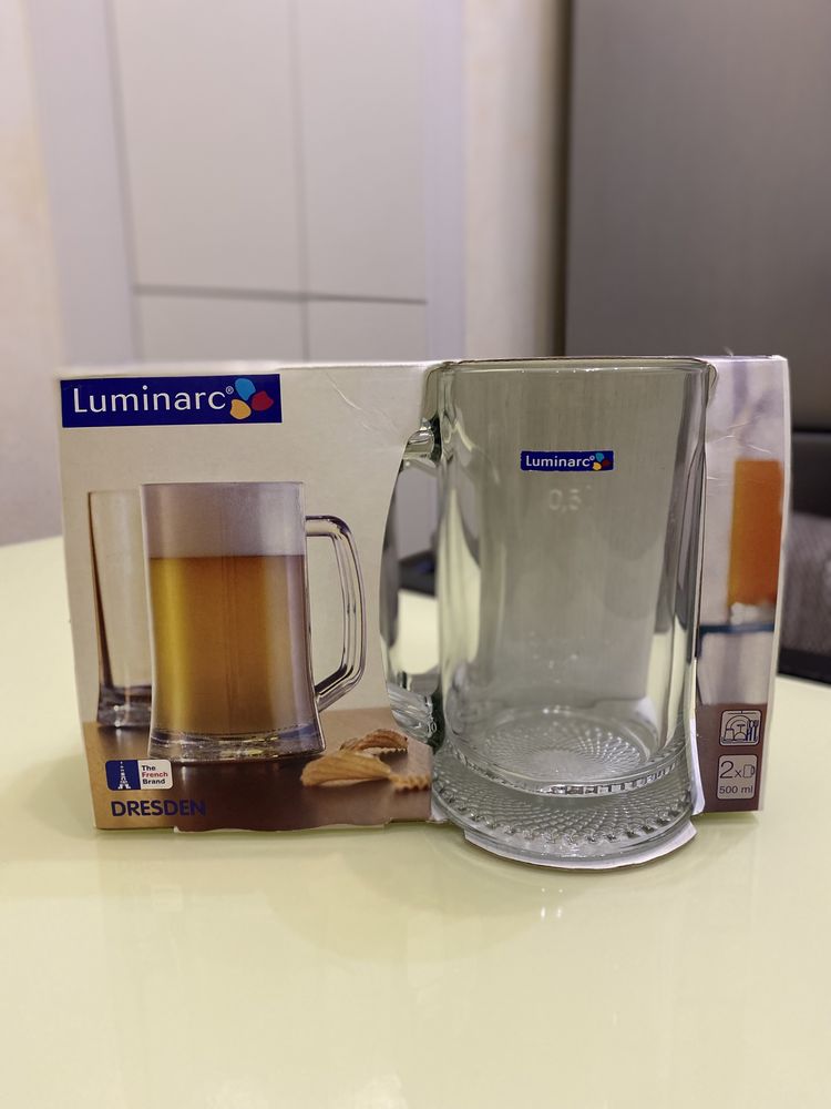 Набор пивных бокалов Luminarc, пивные кружки, пивные стаканы
