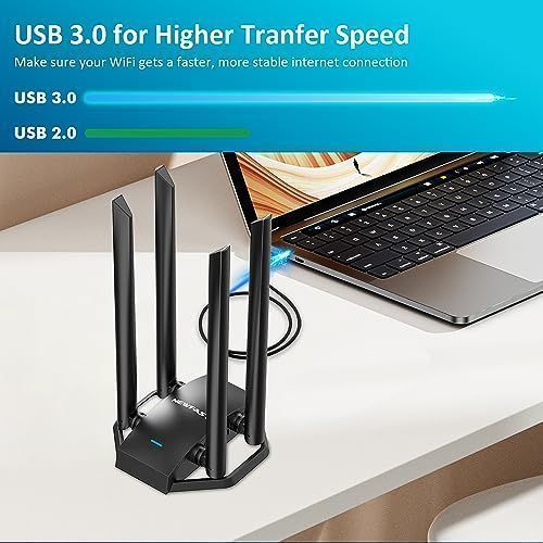 Adapter WiFi USB AC1300 Dwuzakresowy 4 Anteny