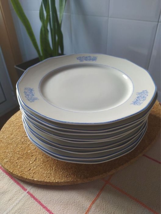 9 Pratos Vintage “Fábrica Candal”