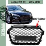Grelha RS1 LOOK AUDI A1 8X FACELIFT (2015a2018) - ACABAMENTO PRETO