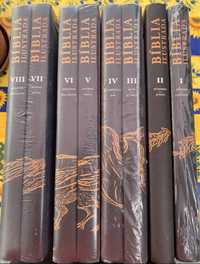 Conjunto de BIBLIA ILUSTRADA ( 8 volumes ) Novos Embalados