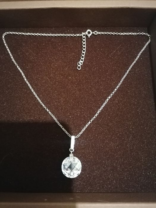 Nowy Naszyjnik Yes seria Glass Biała Cyrkonia AAA+SZLIF srebro 925