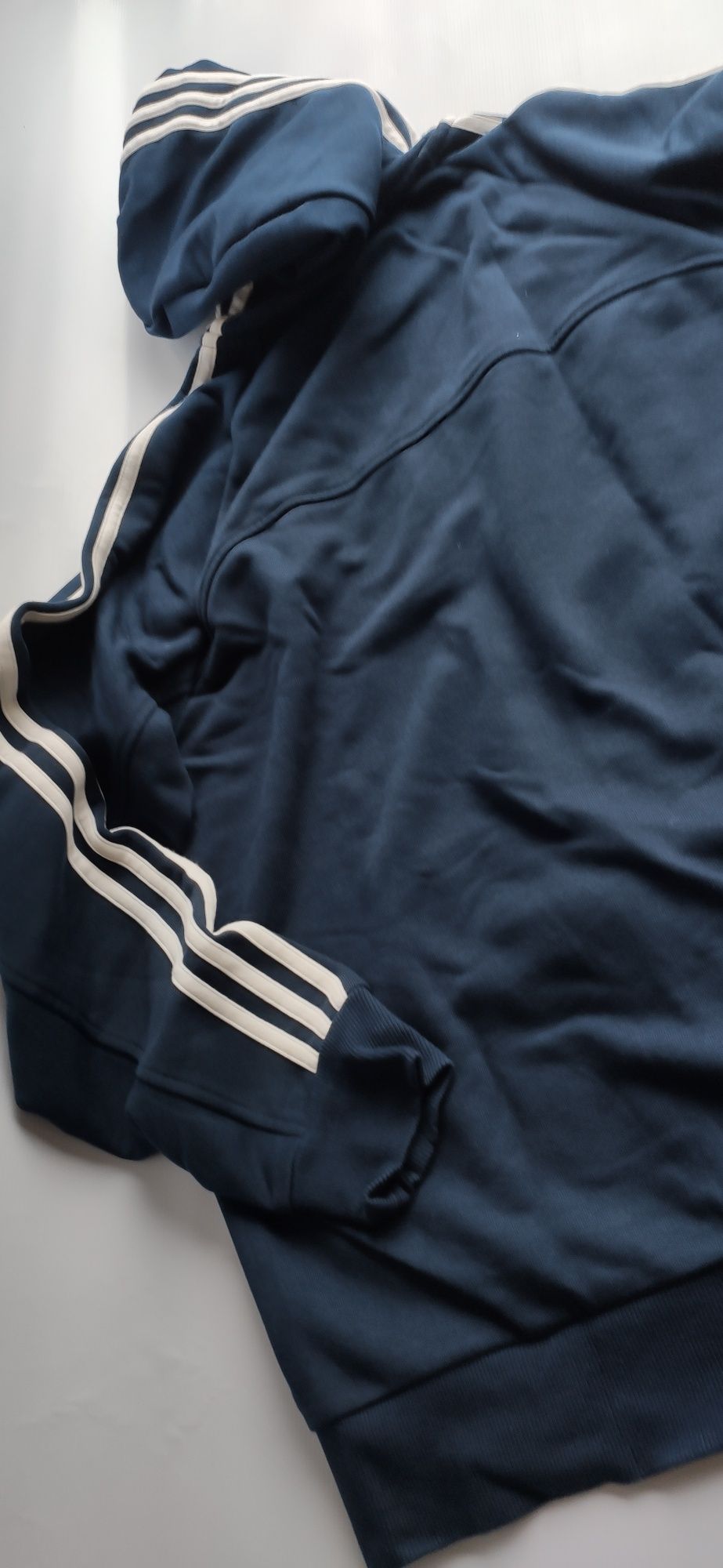 Adidas Performance Essentials ClimaLite Cotton stripes hoodie tamanho