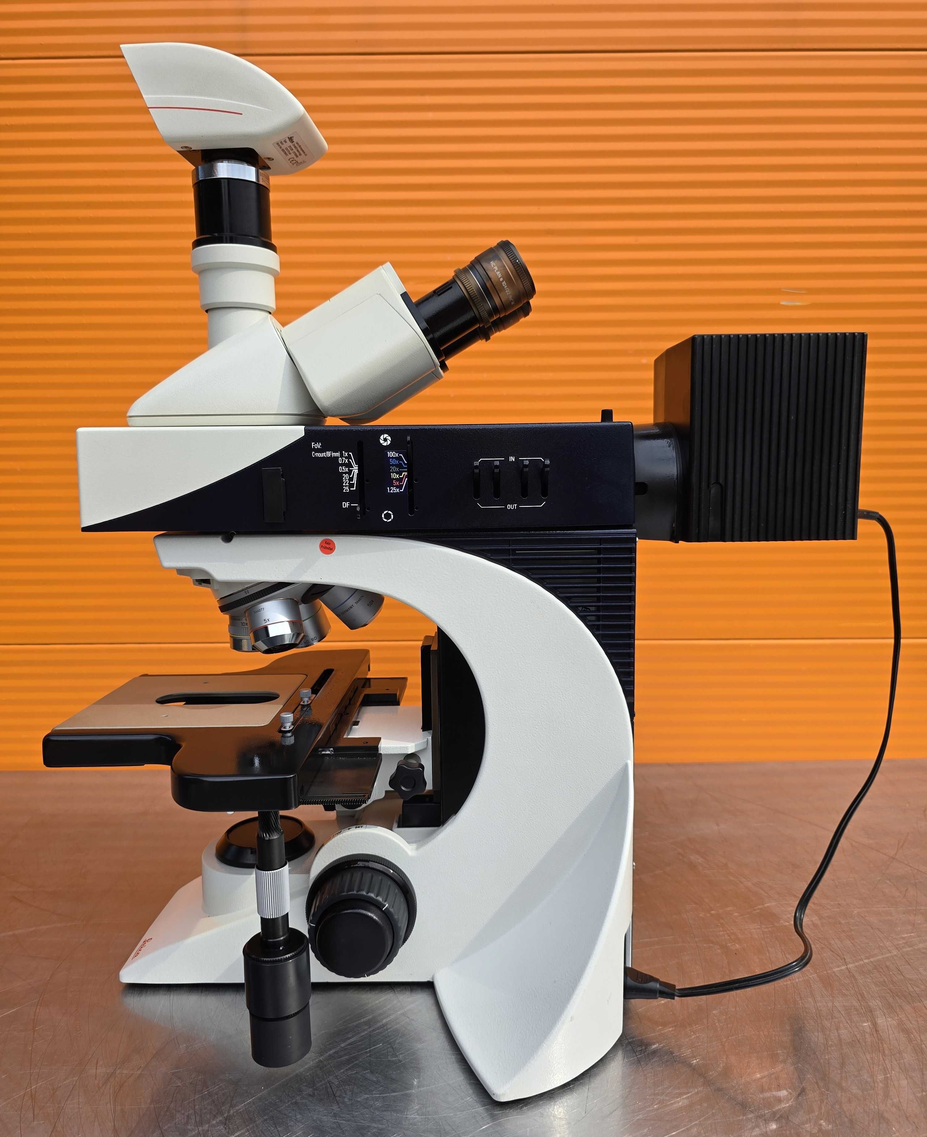 Mikroskop Laboratoryjny Leica DM 2500 M Do Analizy Materiałów Z Kamerą