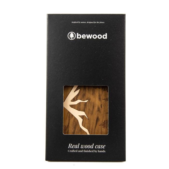 Etui Drewniane Na Iphone 14 Pro Max Bewood Góry Imbuia