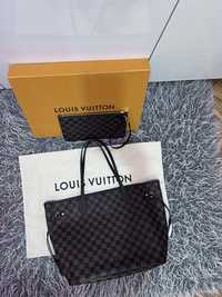 Neverfull MM Louis Vuitton oryginalna Damier ebene torebka torba gucci