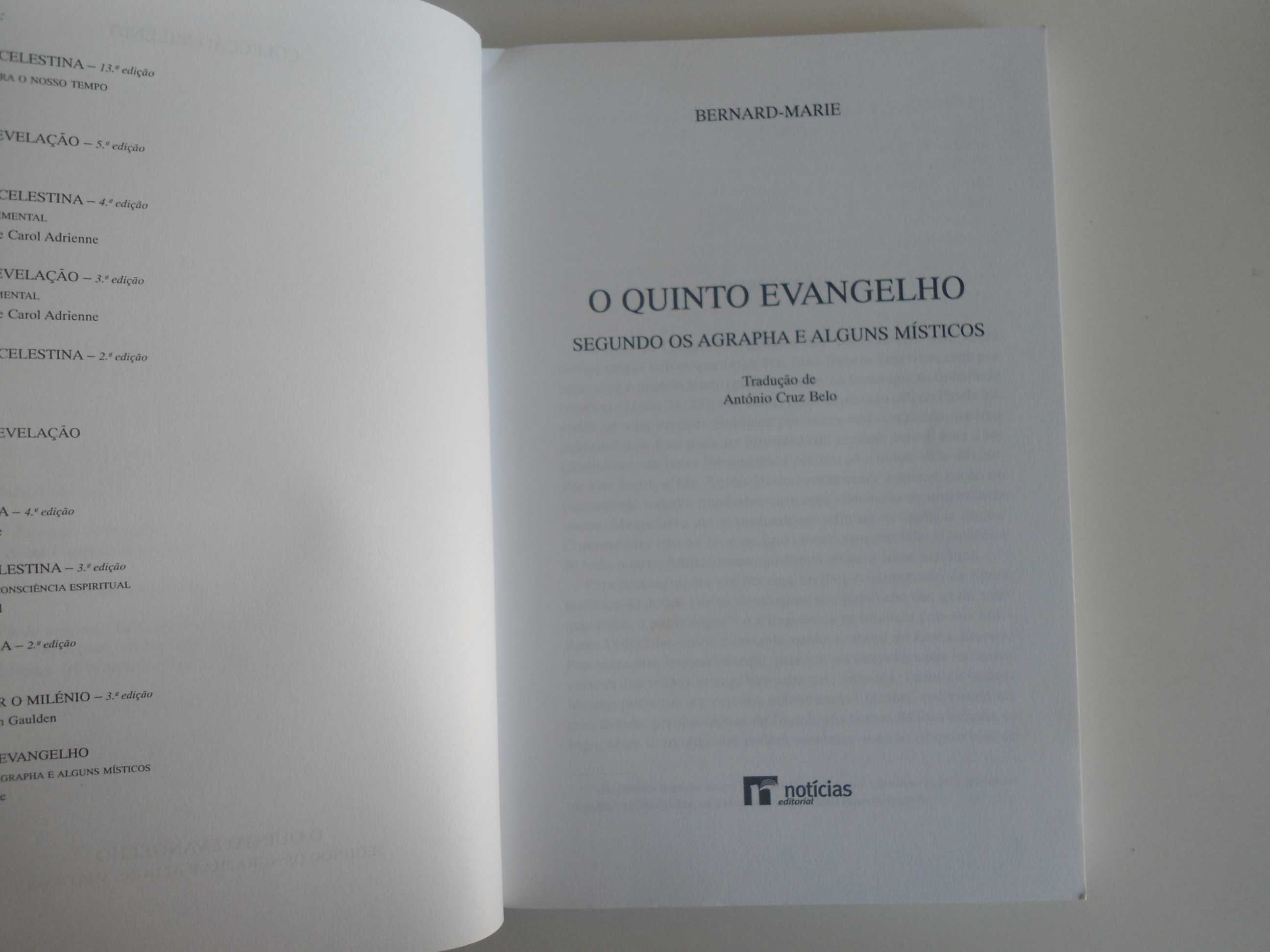 O quinto Evangelho por Bernard Marie