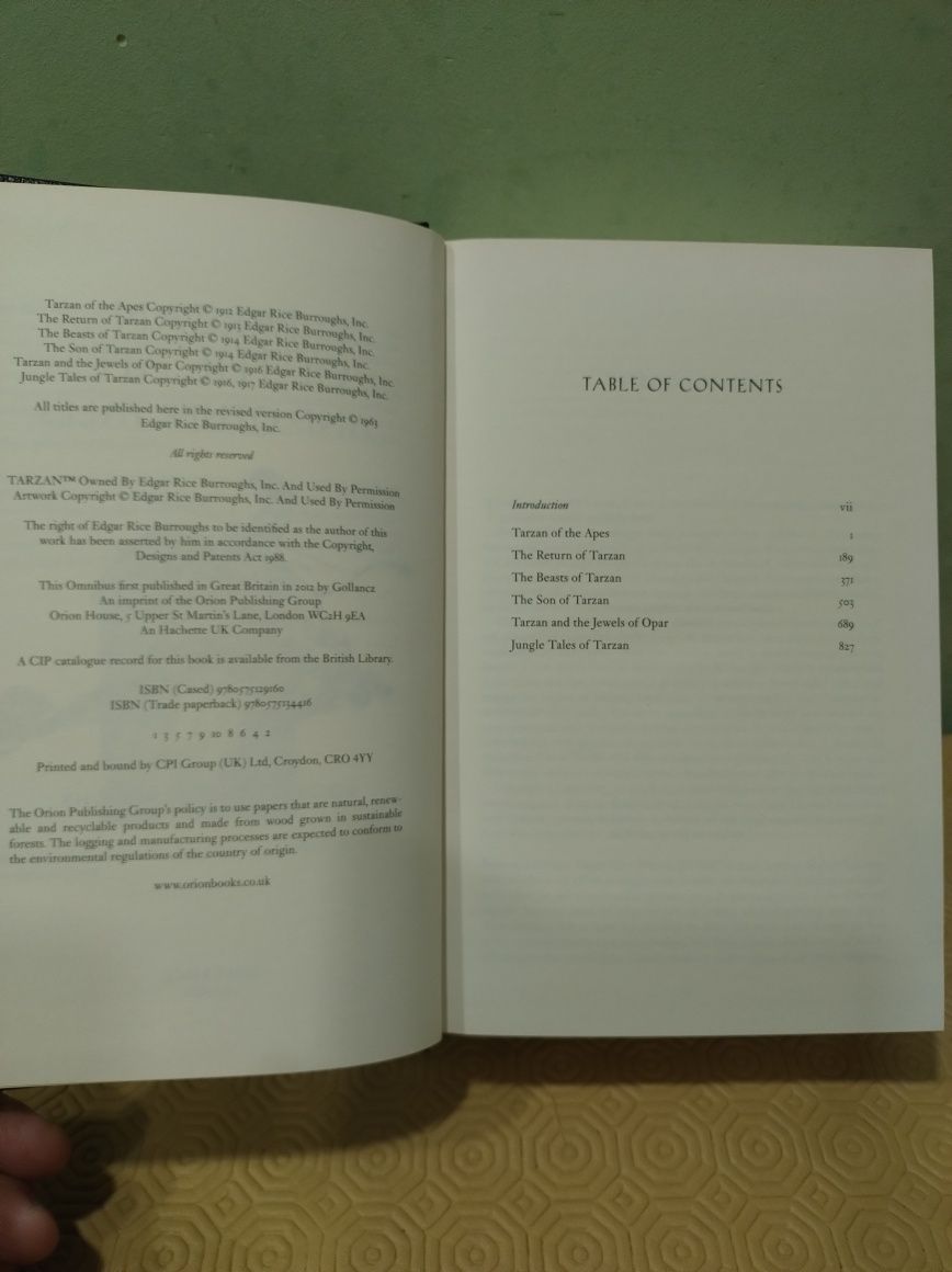 Livro capa dura Tarzan of The apes Centenary Edit EDGAR RICE Burrows