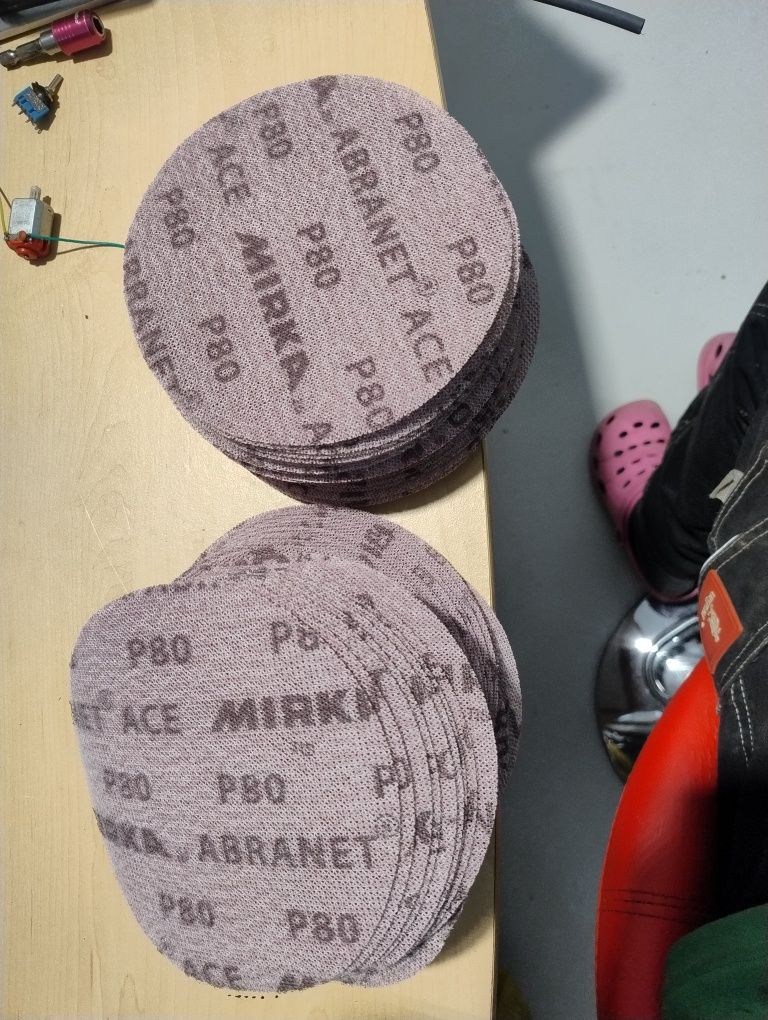 Mirka abranet krążek siatka ścierna 150mm/15cm P80