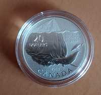 20 dolarów 2013 r. Góra lodowa i wieloryb Kanada mennicza