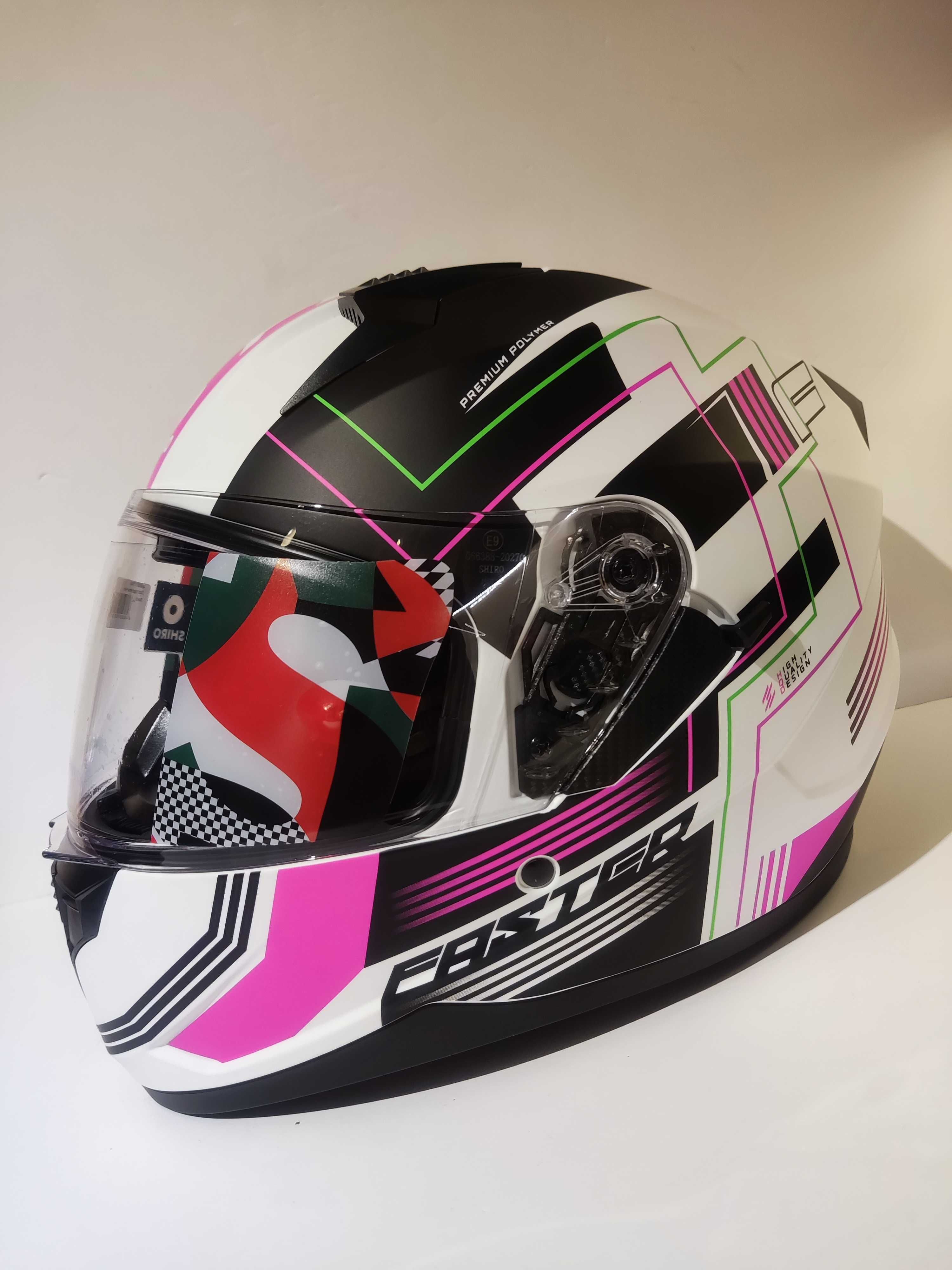 Capacete Shiro integral dupla-viseira senhora mota scooter novo