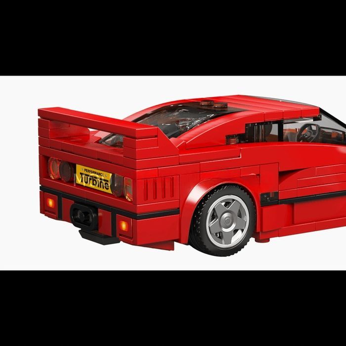 Klocki 338 el. Ferrari auto sportowe + gablota Mould King 27038