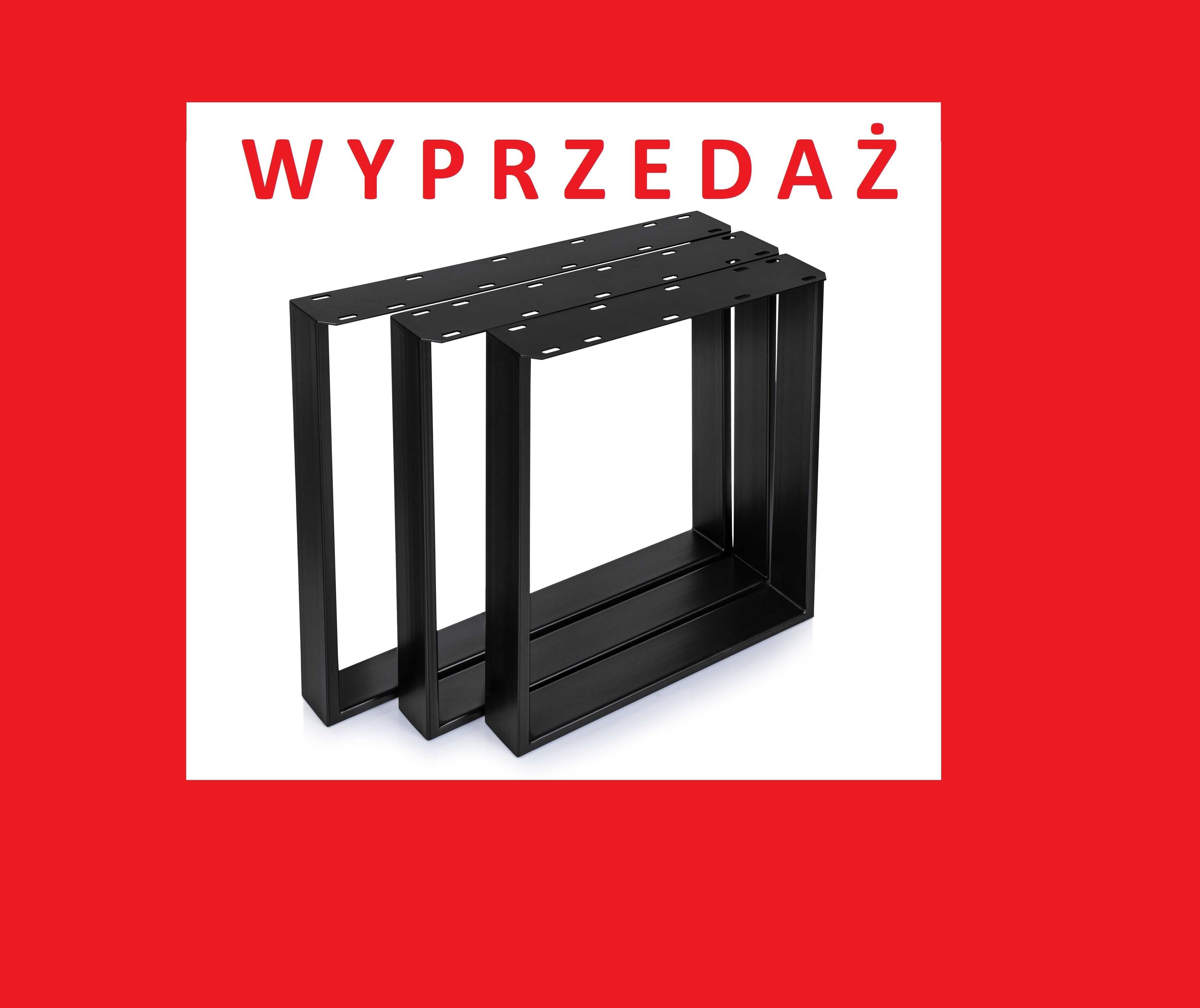 WYPRZEDAŻ! 2x metalowe Nogi do stołu biurka loft, 60, 70, 80 cm x72 cm
