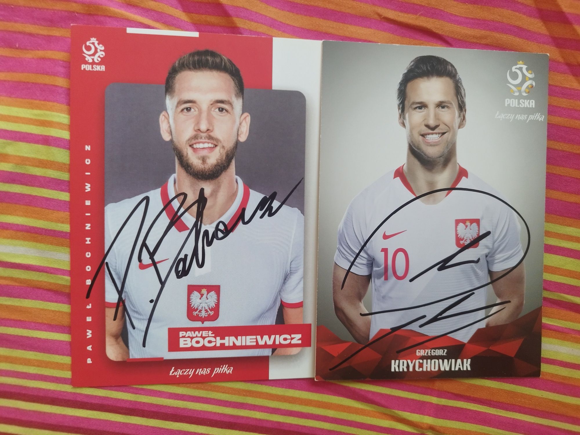 Karty PZPN autografy