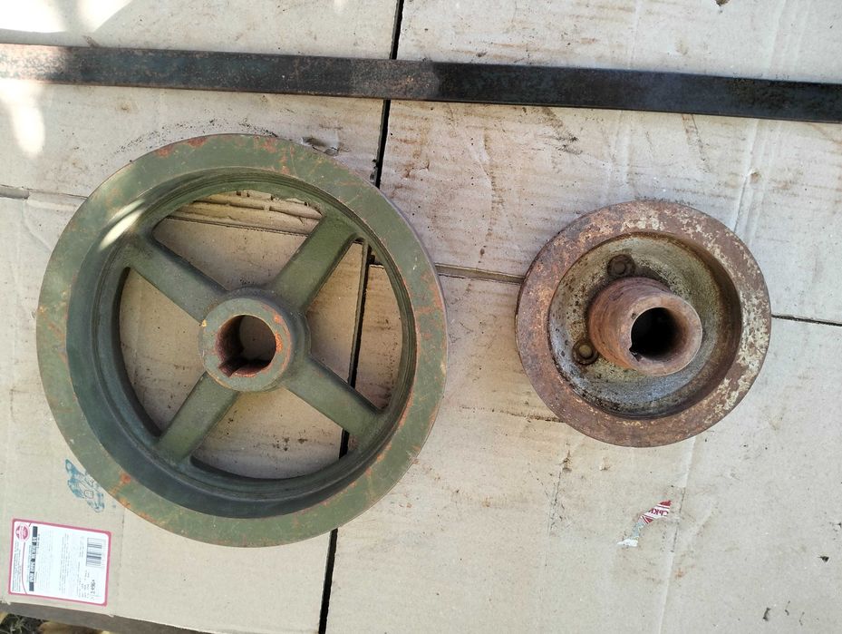 Шкив чугунный 4 ручья профиль А 25 см (+Шк проф А 16 см 150 гр) Бу