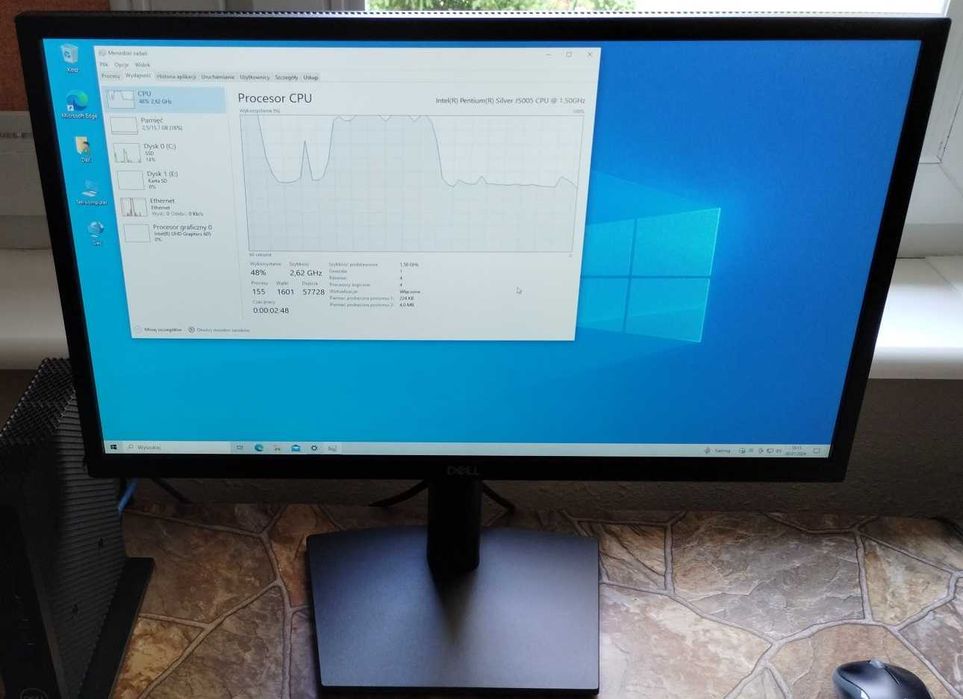 Monitor Dell 22 — E2222HS, wbudowane głośniki