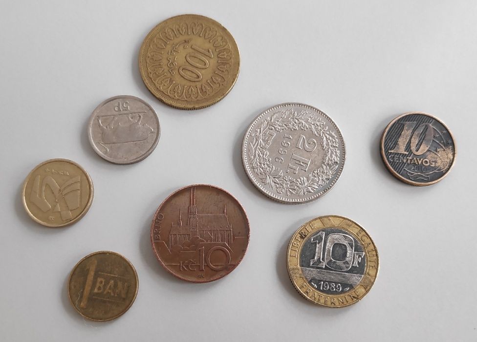Moedas colecção diversas