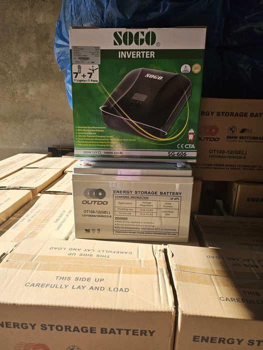 Система резервного живлення, інвертор 1.6кв + 2 батареи Huawei 100Ам