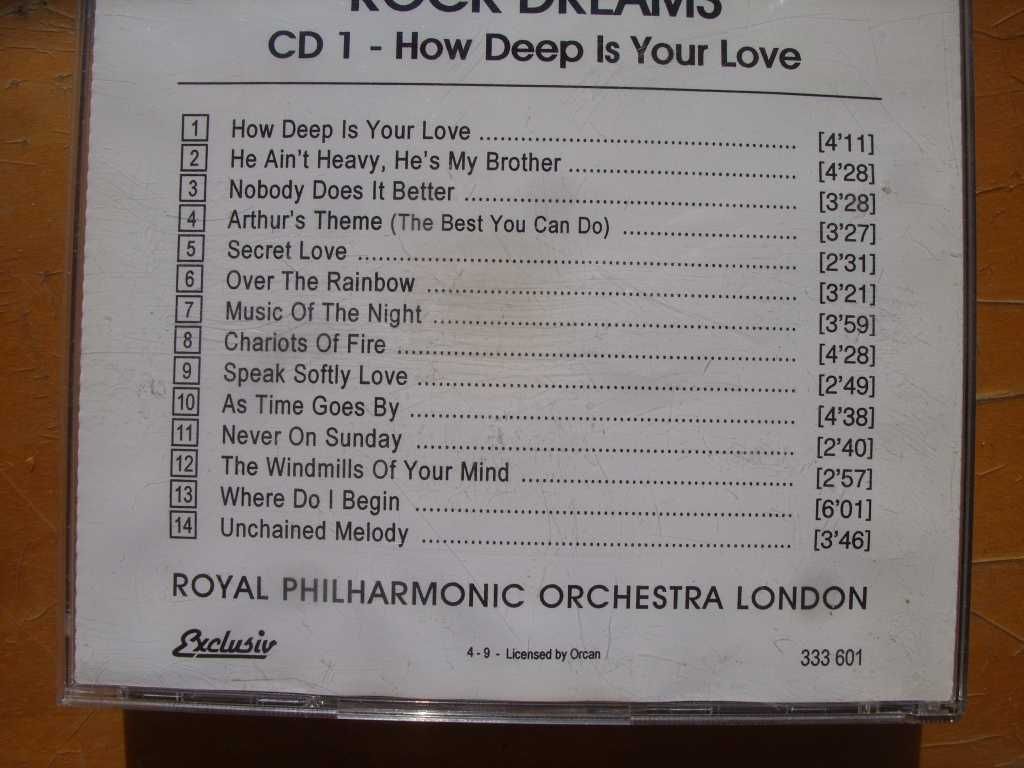 Rock CD; ROCK DREAMS ; CD 1 i 2,